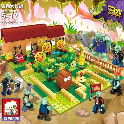 Bộ đồ chơi Elephant JX90070 Thực vật Đại chiến Trận chiến Nông trại 595 mảnh ghép cho bé 5 tuổi, giá tốt.