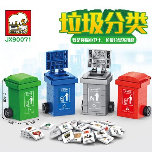 Bộ đồ chơi Thùng rác phân loại Elephant JX90071 giúp bé trai bé gái 6 tuổi học cách phân loại rác, phát triển tư duy xanh. Giá tốt.