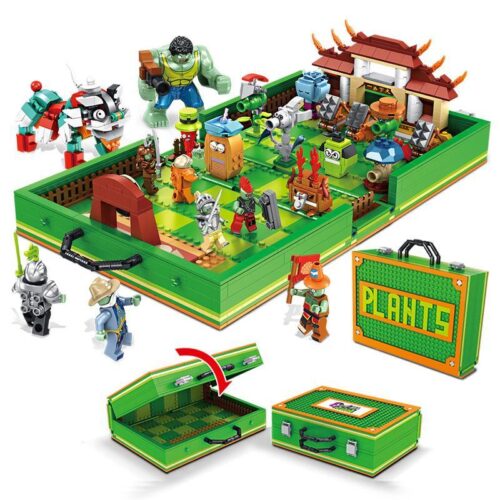 Bộ đồ chơi Plants War Elephant JX90084 Hộp Xách Tay Thế Giới Kung Fu 1206 mảnh, mô tả toàn bộ sản phẩm và hộp đựng, phù hợp cho bé trai 5-12 tuổi, giá tốt.