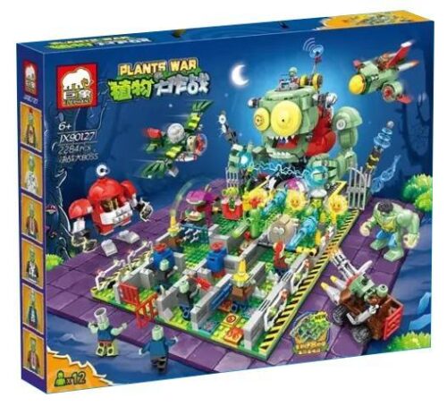 Bộ lắp ghép Elephant JX90127 Cuộc chiến thực vật 2284 mảnh ghép, mô hình lớn chủ đề Plants War, đồ chơi lắp ráp cho bé trai 6 tuổi, giá tốt.