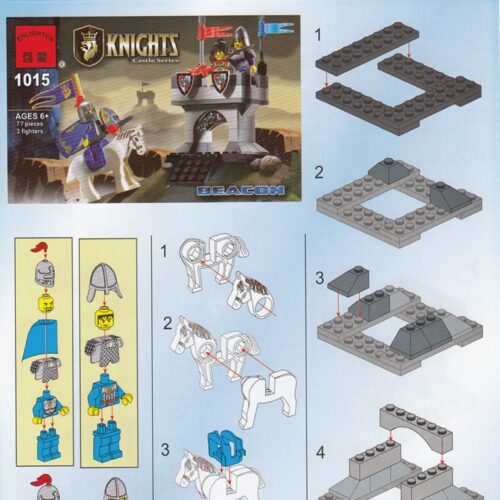 Tháp Canh Lâu Đài Hiệp Sĩ Enlighten 1015 - sách hướng dẫn Enlighten 1015 Mô Hình Lâu Đài