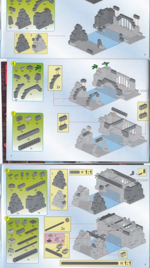 Hướng Dẫn Lắp Ghép Enlighten 1022 Lâu Đài Chiến Đấu PDF Gốc Chất Lượng Cao