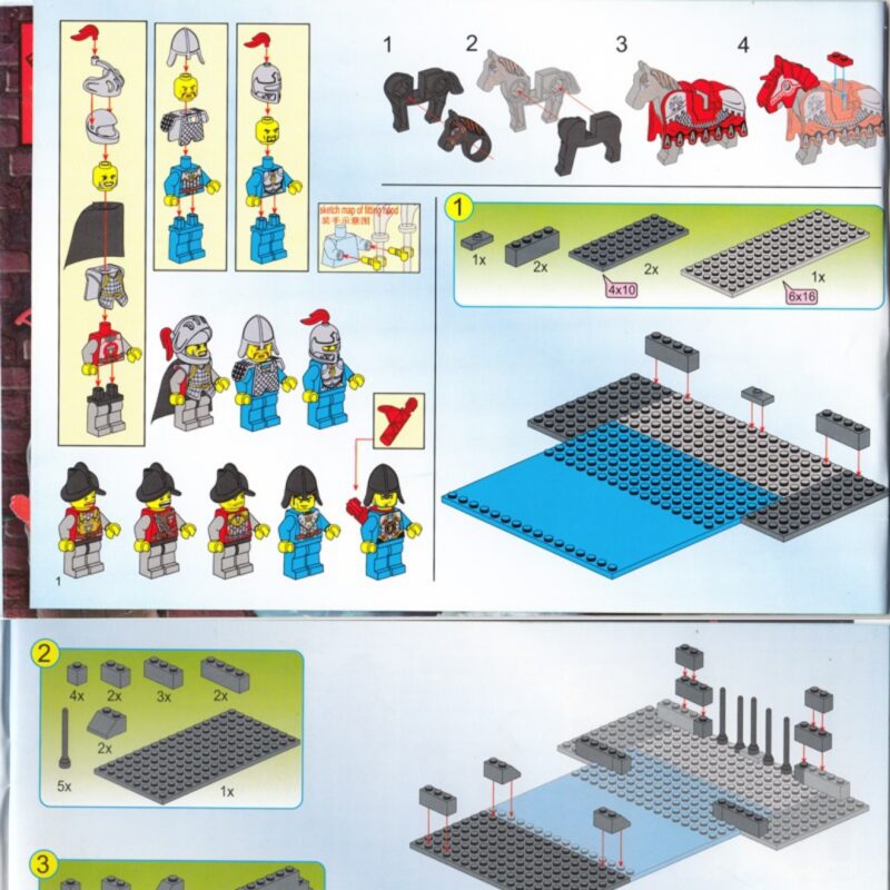 Sách Hướng Dẫn Lắp Ráp Enlighten 1022 Lâu Đài Hiệp Sĩ Cầu Treo Sư Vương PDF Gốc Chất Lượng Cao