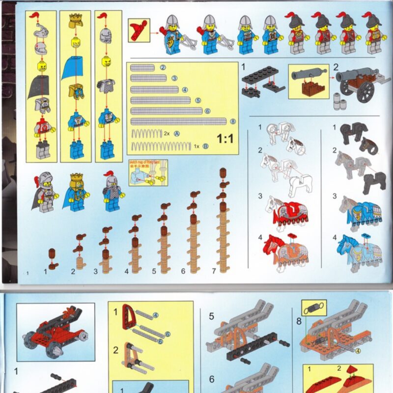 Sách Hướng Dẫn Lắp Ráp Lâu Đài Sư Tử Enlighten 1023 Lâu đài Trung Cổ PDF gốc chất lượng cao