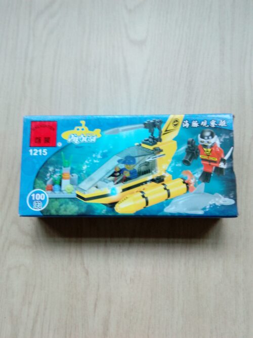 Hộp sản phẩm bộ lắp ráp Tàu Ngầm Quan Sát Cá Heo Enlighten 1215, đồ chơi cho bé trai 6 tuổi giá rẻ.
