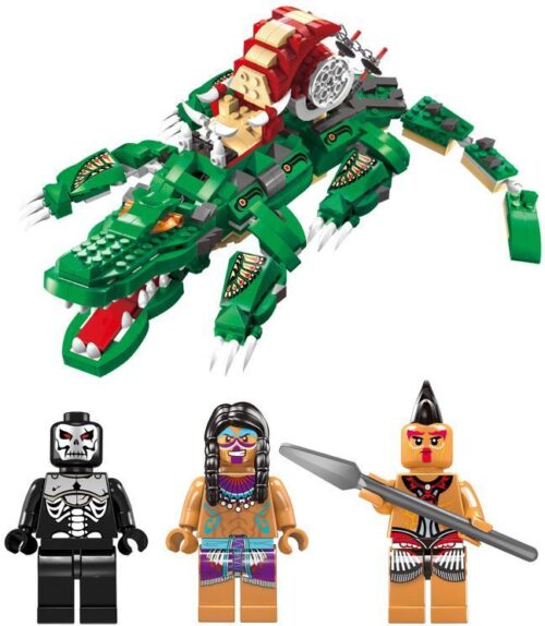 Bộ đồ chơi Cá Sấu Cuồng Nộ Enlighten 1310 kèm 3 minifigure, phù hợp bé trai 6 tuổi, giá tốt.