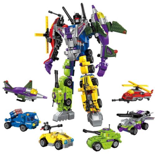 Bộ đồ chơi Robot Hủy Diệt Ares Enlighten 1404-1, mô hình biến hình 6 trong 1 cho bé trai 6 tuổi, giá tốt