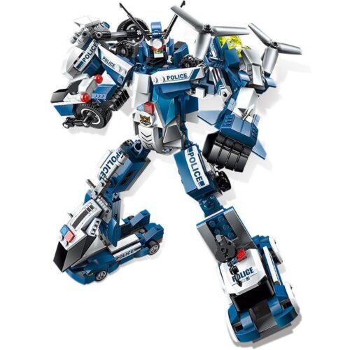 Robot Biến Hình 6 trong 1 Chiến Binh Tốc Độ Enlighten 1407-5, đồ chơi mô hình cảnh sát cho bé trai 6 tuổi, chất lượng cao, giá tốt.