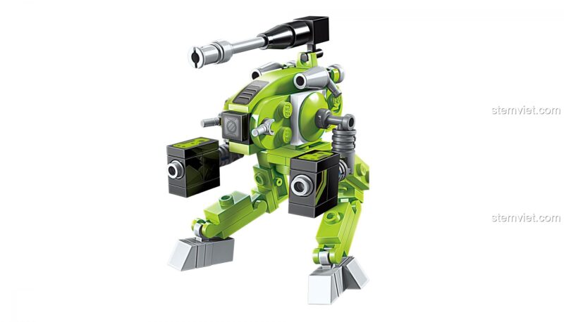 Mô hình Robot Biến Hình Cao Năng Pháo Đài Enlighten 1802-3, chi tiết cao, đồ chơi lắp ráp cho bé trai.