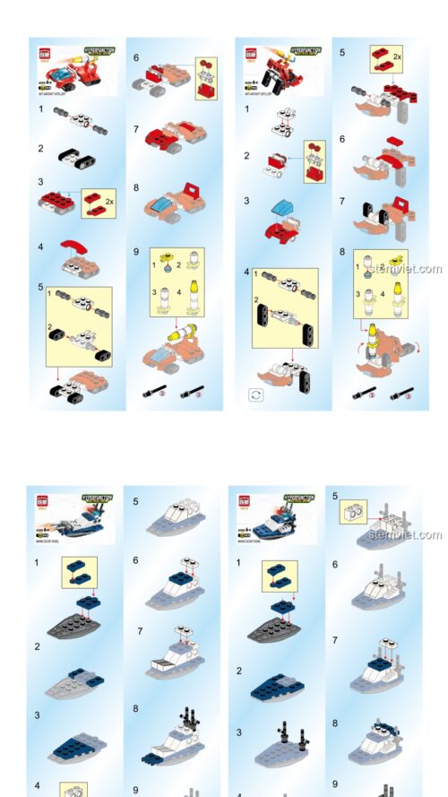 Sách Lắp Ghép Enlighten 2101-8 Đội Cơ Động Biến Hình PDF chất lượng cao