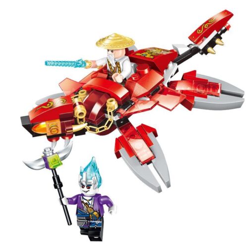 Bộ đồ chơi Huyền Vũ Phi Thuyền Enlighten 2201 với 2 minifigure Khương Tử Nha và Thân Công Báo, đồ chơi lắp ráp cho bé trai 6 tuổi, giá tốt.