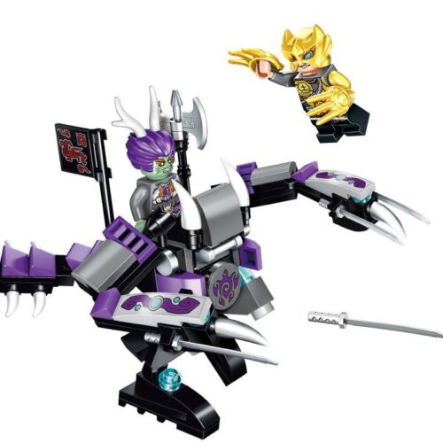 Bộ đồ chơi Enlighten 2204 Ác Long Chiến Giáp, robot chiến đấu màu tím và xám với khớp nối linh hoạt, phù hợp cho bé trai 6 tuổi, giá tốt.