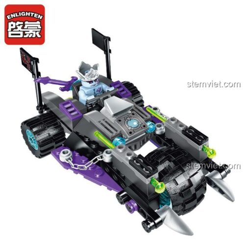 Đồ chơi lắp ráp Enlighten 2214 Xe Tăng Xích Lân Lửa, mô hình xe tăng chiến thần cho bé trai 6 tuổi