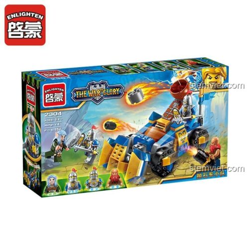 Hộp bộ lắp ghép Xe ném đá Enlighten 2304, đồ chơi mô hình cho bé trai 5 tuổi, giá tốt.