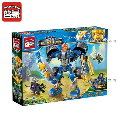Hộp bộ lắp ráp Enlighten 2313 Cơ Giáp Hiệp Sĩ, đồ chơi mô hình 2313, món quà đáng tiền cho bé trai.