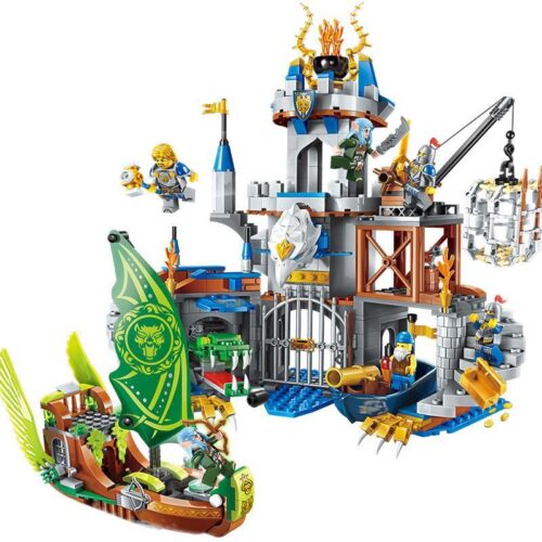 Bộ lắp ghép Enlighten 2315 Lâu đài Đại bàng Bạc Chiến tranh Vinh Quang toàn cảnh, đồ chơi mô hình lâu đài thời Trung cổ cho bé trai 6 tuổi, chất lượng cao giá tốt.