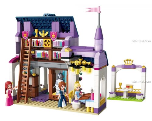 Mô hình hoàn chỉnh bộ lắp ghép Hoàng gia Ngự Thư Phòng Enlighten 2608, đồ chơi lắp ráp Thư viện Công chúa với thiết kế hoàng gia tinh xảo, phù hợp bé gái