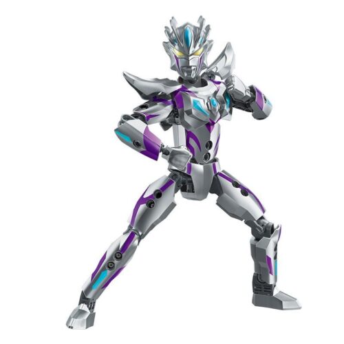 Mô hình Ultraman Zero Dạng Vô Cực Enlighten 75020 với tư thế chiến đấu oai hùng, màu bạc tím xanh nổi bật, đồ chơi lắp ráp chất lượng cao cho bé trai 8 tuổi giá tốt.