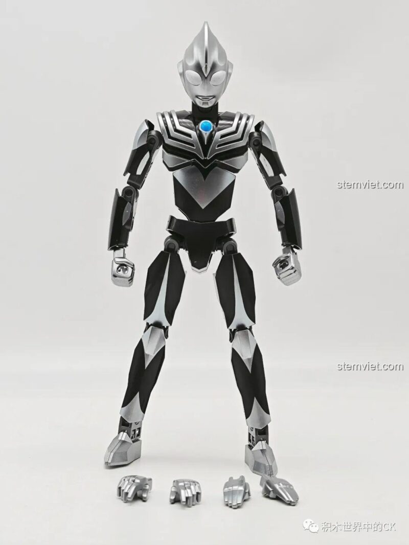 Siêu anh hùng Ultraman Dark Tiga Qman, bộ lắp ráp Ultraman Dark Tiga, đồ chơi mô hình Mech Ultraman Dark Tiga, bộ xếp hình Enlighten 75031, cho bé trai 6 tuổi, đáng tiền