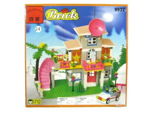 bộ lắp ghép Ngôi Nhà Hạnh Phúc Enlighten 9932 hộp đồ chơi xây dựng biệt thự gia đình cho bé gái 7 tuổi giá tốt
