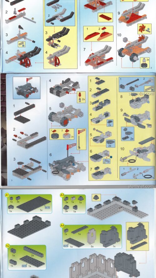 Hướng Dẫn Lắp Ghép Enlighten Keeppley 1023 Lâu Đài Hiệp Sĩ PDF gốc chất lượng cao