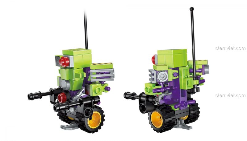 Mô hình Robot Biến Hình Chiến Binh Chống Tăng 1802-4 từ Enlighten QMAN, bộ khối lắp ghép Robot Cảnh Sát, giá tốt