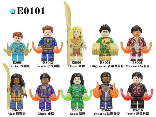 Bộ 10 nhân vật Eternals - ES003 - Minifigure Marvel - Con trai 8 tuổi