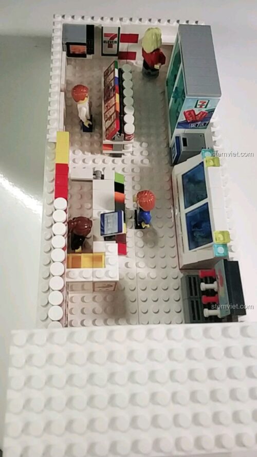 Đồ chơi mô hình FamilyMart LJBP1810006, nội thất cửa hàng tiện lợi, chi tiết sống động, đồ chơi giáo dục cho bé trai và bé gái 6 tuổi.