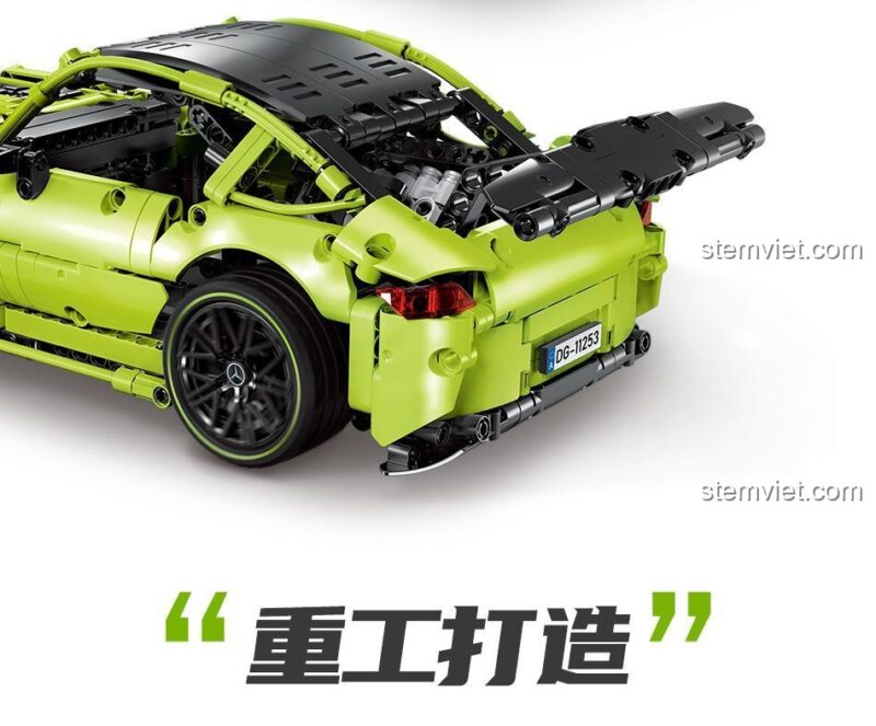 Cấu trúc bền vững của đồ chơi lắp ráp Feifan F10004 Siêu xe Mercedes-Benz AMG Green Demon