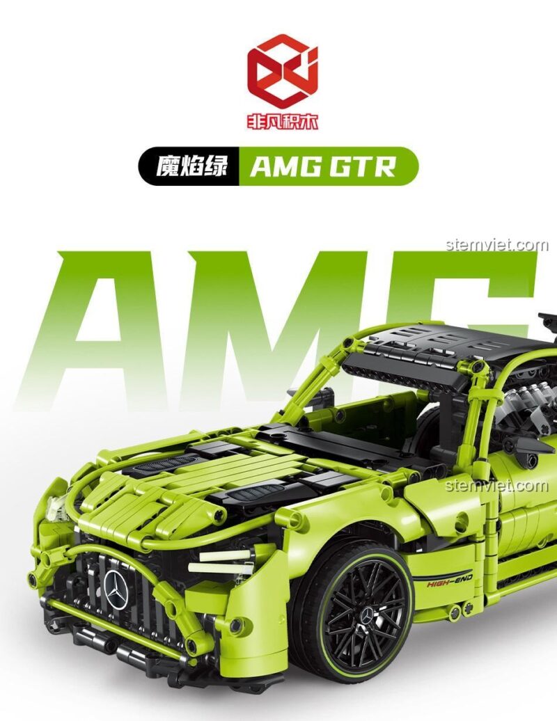 Hộp bộ lắp ghép Feifan F10004 Siêu xe Mercedes-Benz AMG Green Demon 1139 mảnh điều khiển từ xa