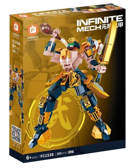 Hộp sản phẩm bộ lắp ghép Cơ Giáp Võ Tòng Forange FC1538, đồ chơi mô hình robot chiến binh cho bé trai 6 tuổi, giá tốt.