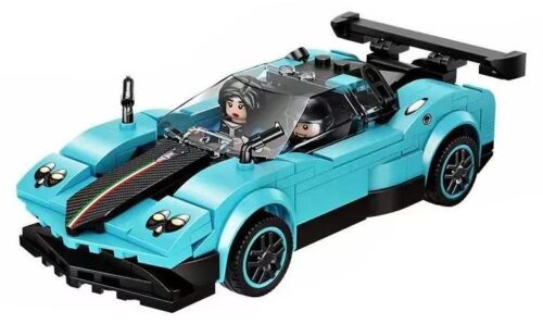 Bộ lắp ráp Forange FC1617 Siêu Xe Pagani Zonda Xanh Dương Động Cơ Kéo Lùi, đồ chơi mô hình cho bé trai 6 tuổi, giá tốt