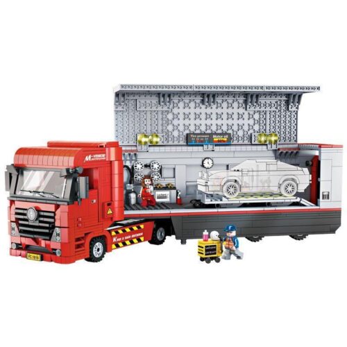 bộ lắp ráp Xe Tải Sửa Chữa Ô Tô Lưu Động Forange FC1619 cho bé trai 6 tuổi, giá rẻ