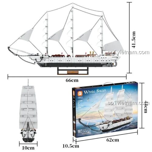 Mô hình thuyền buồm Bạch Tuyết Forange FC6006