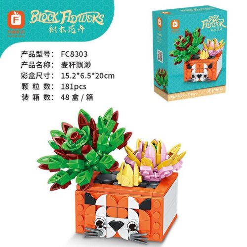 Bộ đồ chơi Chậu cây mọng nước Forange FC8303, hoa lắp ráp chất lượng cao cho bé gái 6 tuổi, giá tốt.
