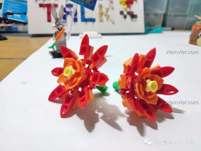 Bộ khối lắp ghép Chậu Cây Xương Rồng Forange FC8304 184 miếng ghép, đồ chơi xếp hình hoa xương rồng rực rỡ cho bé gái 6 tuổi, giá hời