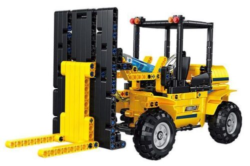 Mô hình xe nâng thủy lực Forange FC9223 với 579 chi tiết, đồ chơi lắp ráp cho bé trai 6 tuổi.