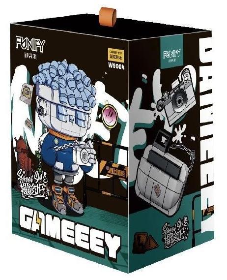 Hộp bộ lắp ghép Funify W9004 Mô hình GAMEEEY Phong Cách Đường Phố: Nhiếp Ảnh Gia Gan Zai, đồ chơi lắp ráp chất lượng cao cho con trai 14 tuổi, giá tốt.