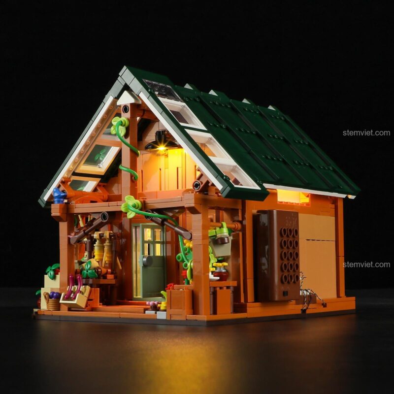 Một góc nhìn tổng thể khác của Cửa hàng nông sản FunWhole F9029, thể hiện sự ấm cúng và chi tiết của bộ lắp ghép.