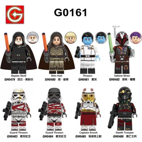 Bộ đồ chơi Minifigure Chiến Tranh Giữa Các Vì Sao G0161 - Bộ 8 nhân vật Star Wars cho bé trai 8 tuổi giá tốt