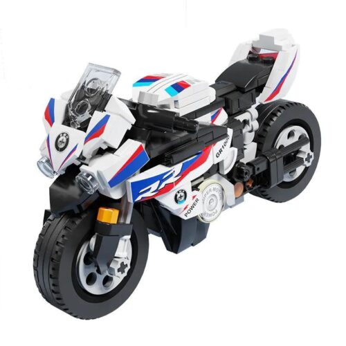 Bộ lắp ghép xe mô tô BMW RR GAOMISI T1026-A chất lượng cao cho bé trai 6 tuổi, giá tốt
