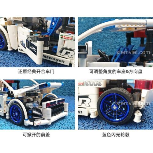 Xe đua Volkswagen Golf GBL KY1018 - Chi tiết cửa mở và vô lăng