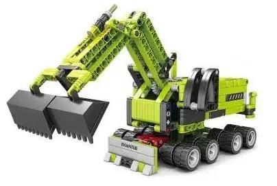 Bộ lắp ghép Máy xúc Caterpillar GBL KY1081, đồ chơi mô hình Xe xúc công trình cho bé trai 6 tuổi, giá tốt