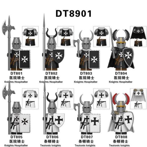 Bộ minifigure Thập Tự Chinh Generic DT8901, đồ chơi mô hình Hiệp sĩ Thập Tự Chinh, lính trung cổ DT8901, bộ lắp ghép Minifigure lịch sử, đồ chơi xếp hình Lính Thập Tự Chinh, phù hợp bé trai 8 tuổi, giá tốt.