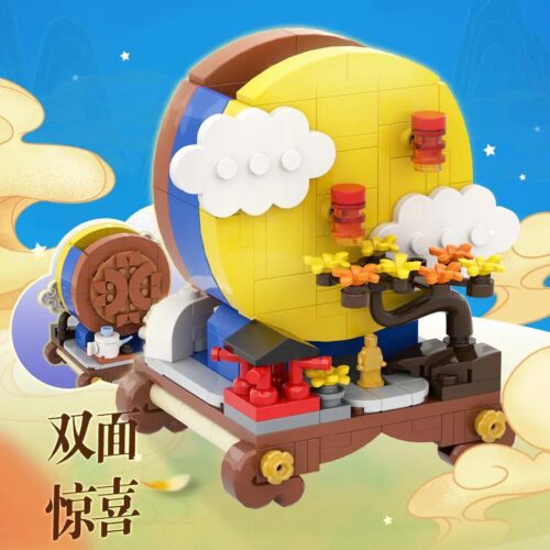 bộ lắp ghép Trăng Rằm Trung Thu Gobricks G2212, mô hình trang trí lễ hội hai mặt độc đáo, phù hợp bé 8 tuổi, giá tốt