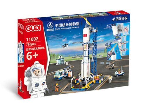 Bộ lắp ghép GUDI 11002 Căn cứ phóng tên lửa vận tải, hộp sản phẩm đồ chơi lắp ráp Bảo tàng Hàng không Vũ trụ cho bé trai 6 tuổi, giá tốt.