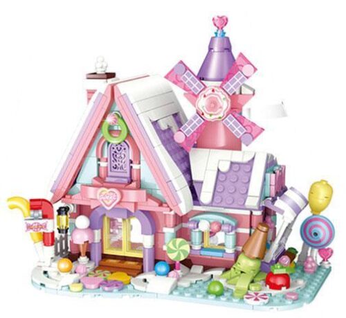 Bộ lắp ráp GUDI 52008 Ngôi Nhà Kẹo Mộng Mơ cho bé gái 6 tuổi, giá rẻ