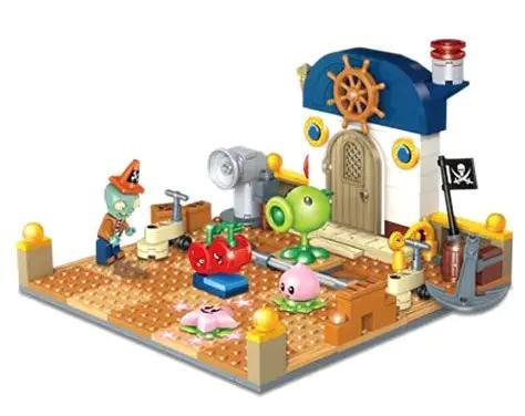 Bộ Lắp Ghép Cảnh Biển Của Cướp Biển Plants vs Zombies GUDI 60021 có minifigures, 287 chi tiết, phù hợp cho bé trai 6 tuổi