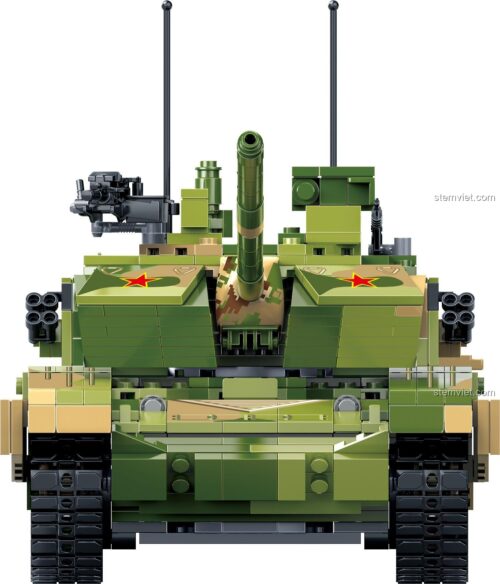 Đồ chơi lắp ráp GUDI 6103 Xe Tăng 99A, mô hình quân sự 1:28 với 4 minifigures, bộ xếp hình xe tăng chủ lực cho bé trai