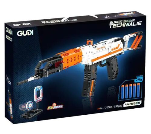 bộ lắp ghép Súng trường AK47 GUDI 70002, mô hình súng đồ chơi cho bé trai 6 tuổi, giá tốt, chất lượng cao